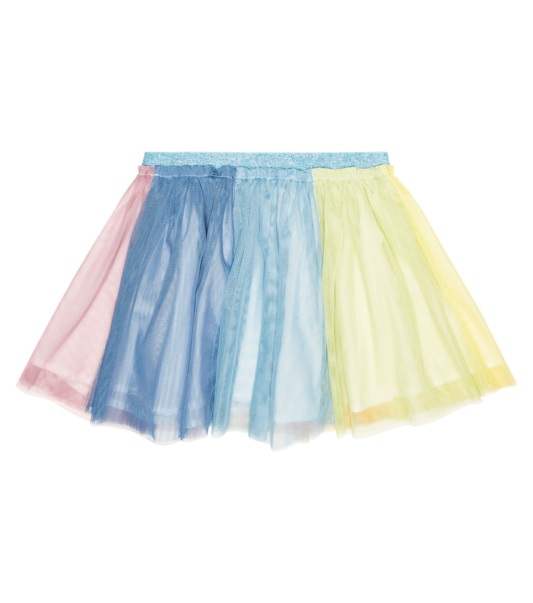 Jupe rayée en satin et tulle | Stella McCartney Kids