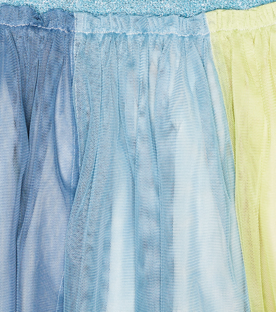 Jupe rayée en satin et tulle | Stella McCartney Kids