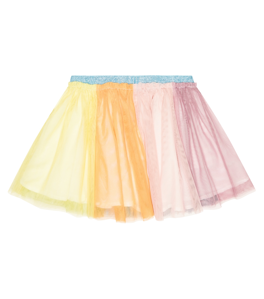 Jupe rayée en satin et tulle | Stella McCartney Kids