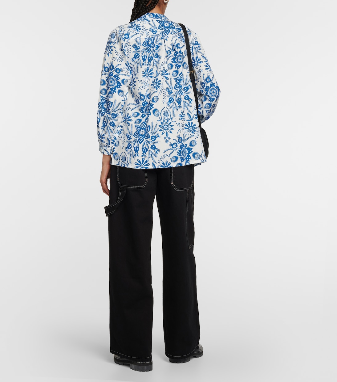Aubrey floral linen-blend blouse | A.P.C.