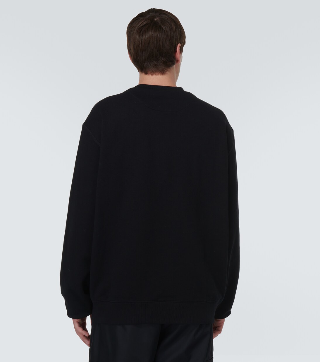 Felpa in cotone con logo | Prada