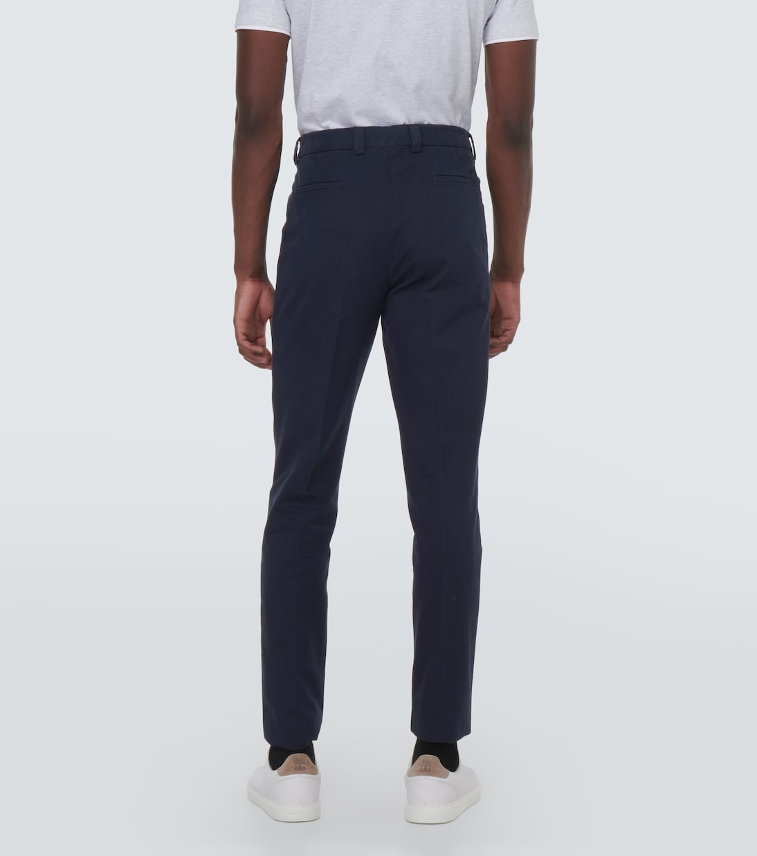 Pantalon slim en coton | Brunello Cucinelli