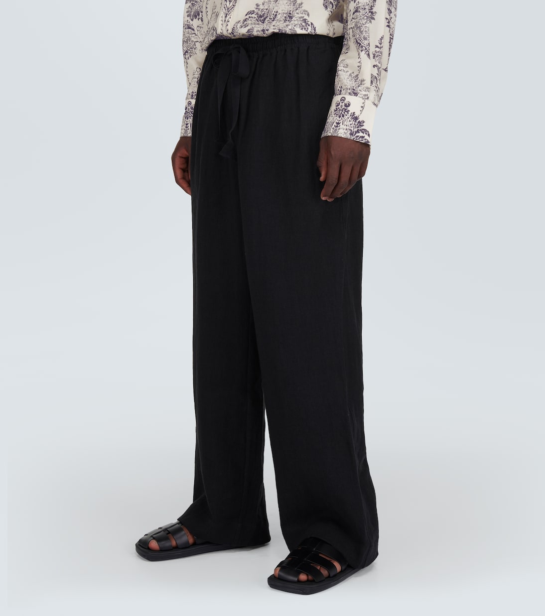 Pantaloni a gamba larga in lino | Commas