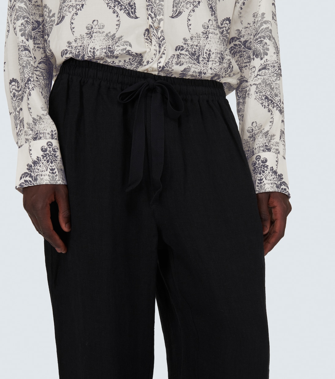 Pantaloni a gamba larga in lino | Commas