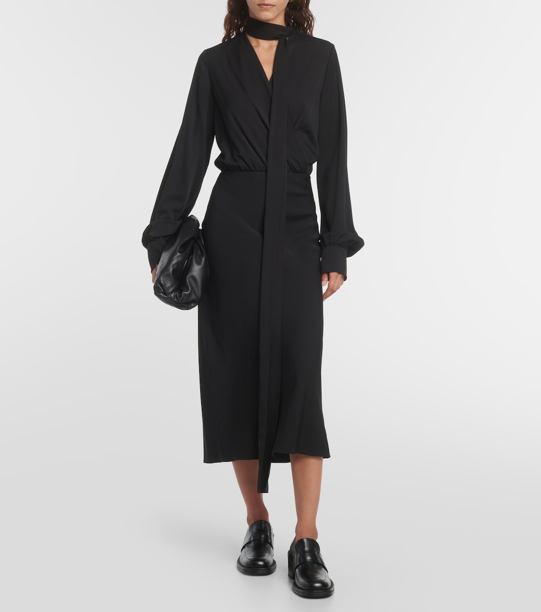 Abito midi Disegno in crêpe di seta | Sportmax