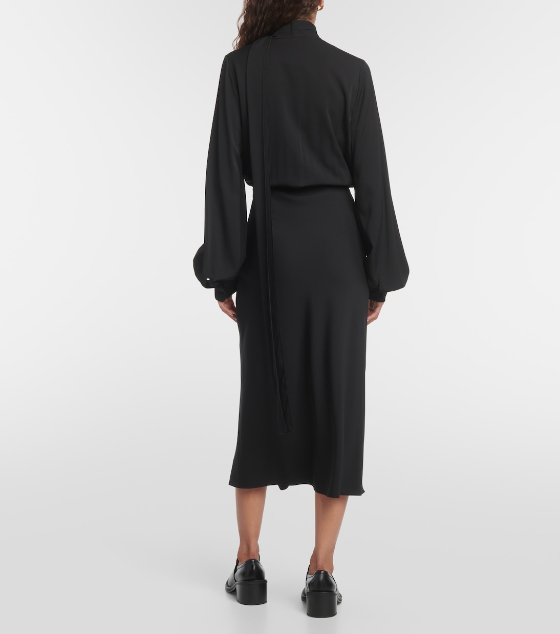 Abito midi Disegno in crêpe di seta | Sportmax