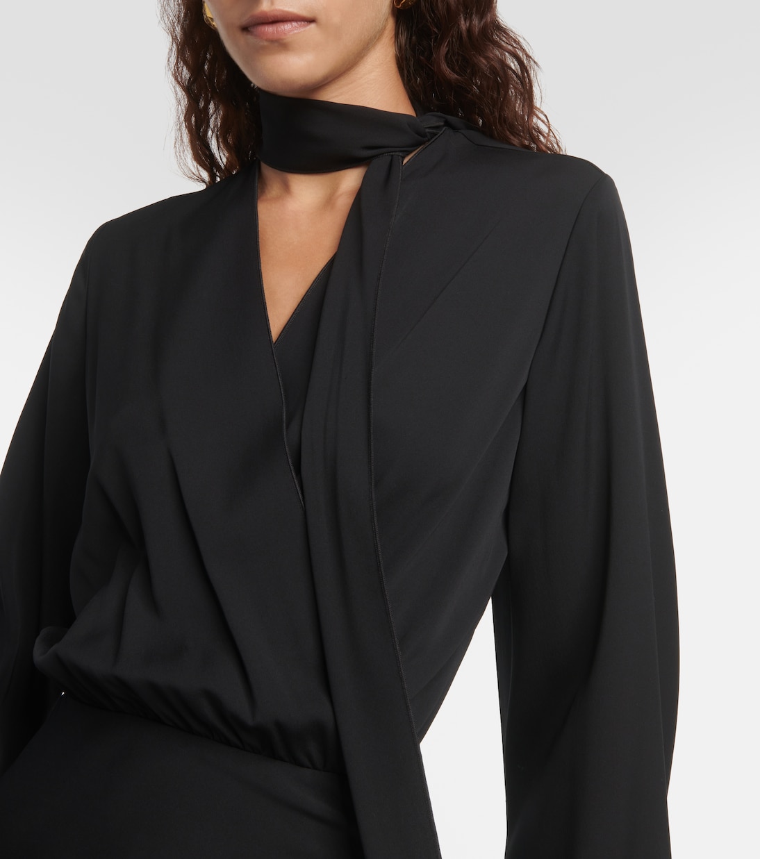 Abito midi Disegno in crêpe di seta | Sportmax