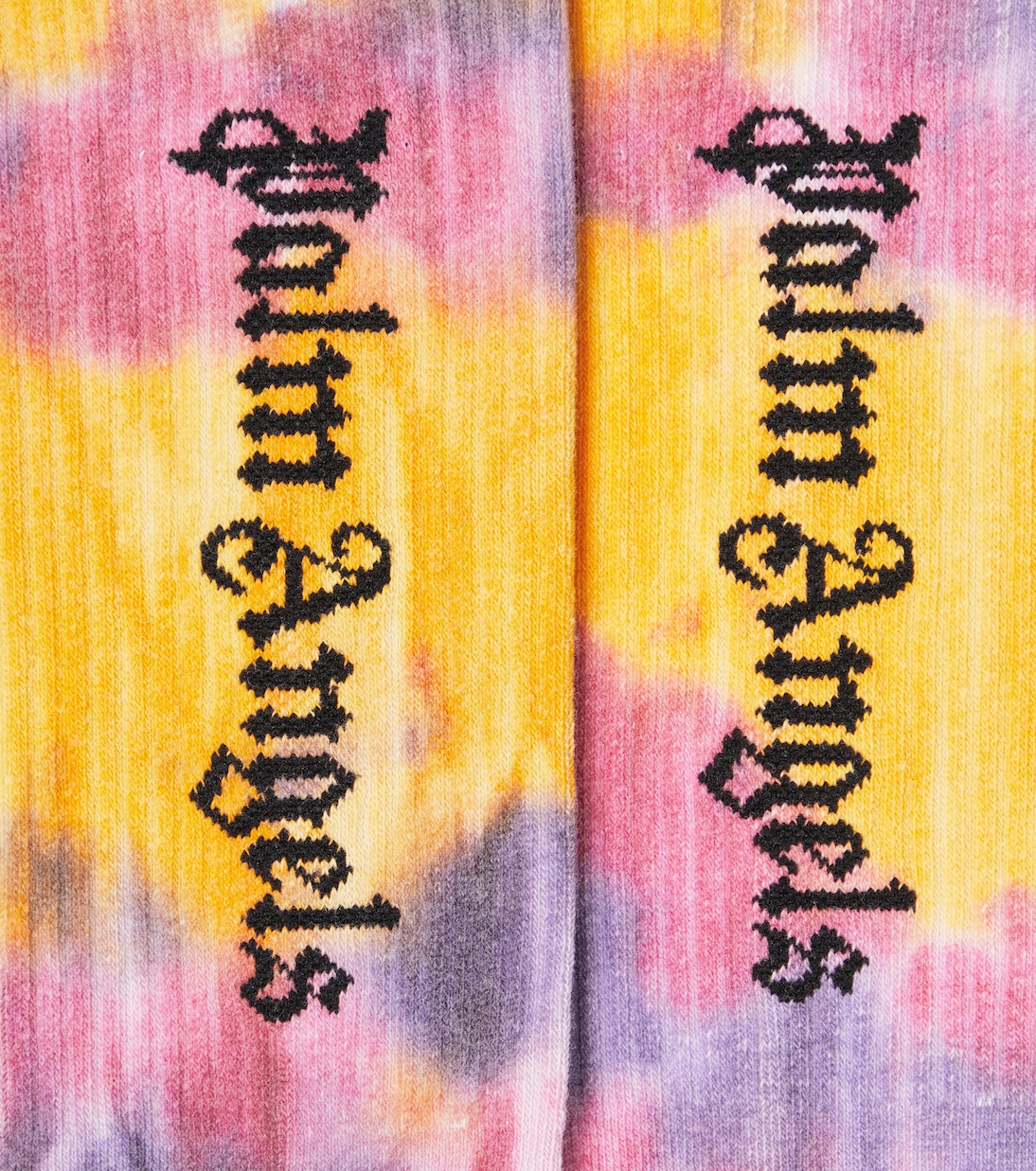 Logo tie-dye cotton-blend socks | Palm Angels Kids