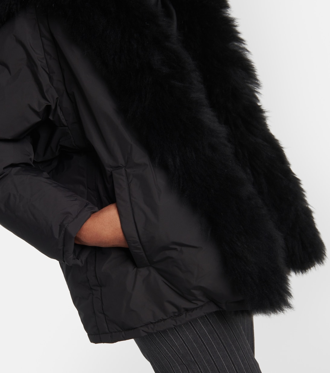 Chaqueta de plumas con borrego | Yves Salomon