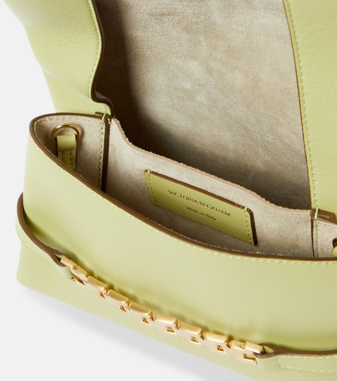 Chain Mini leather shoulder bag | Victoria Beckham