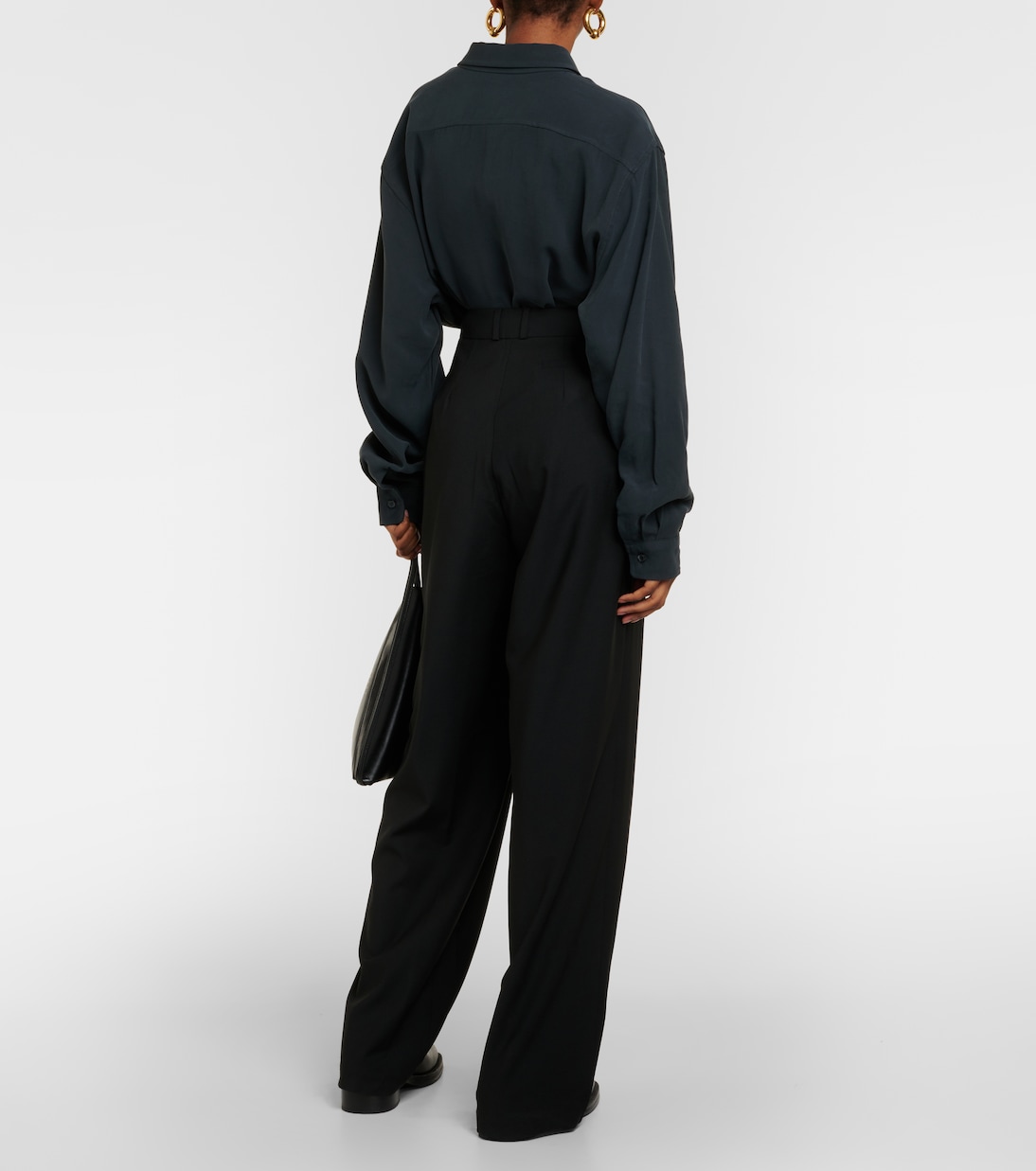 Pantalon ample Ripley à taille mi-haute | The Frankie Shop