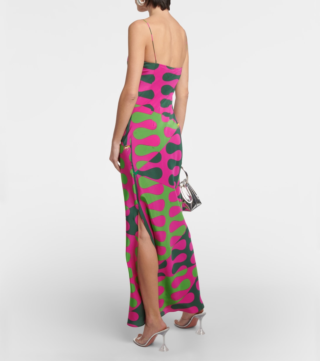 Vestido largo Leocorno de seda | Pucci