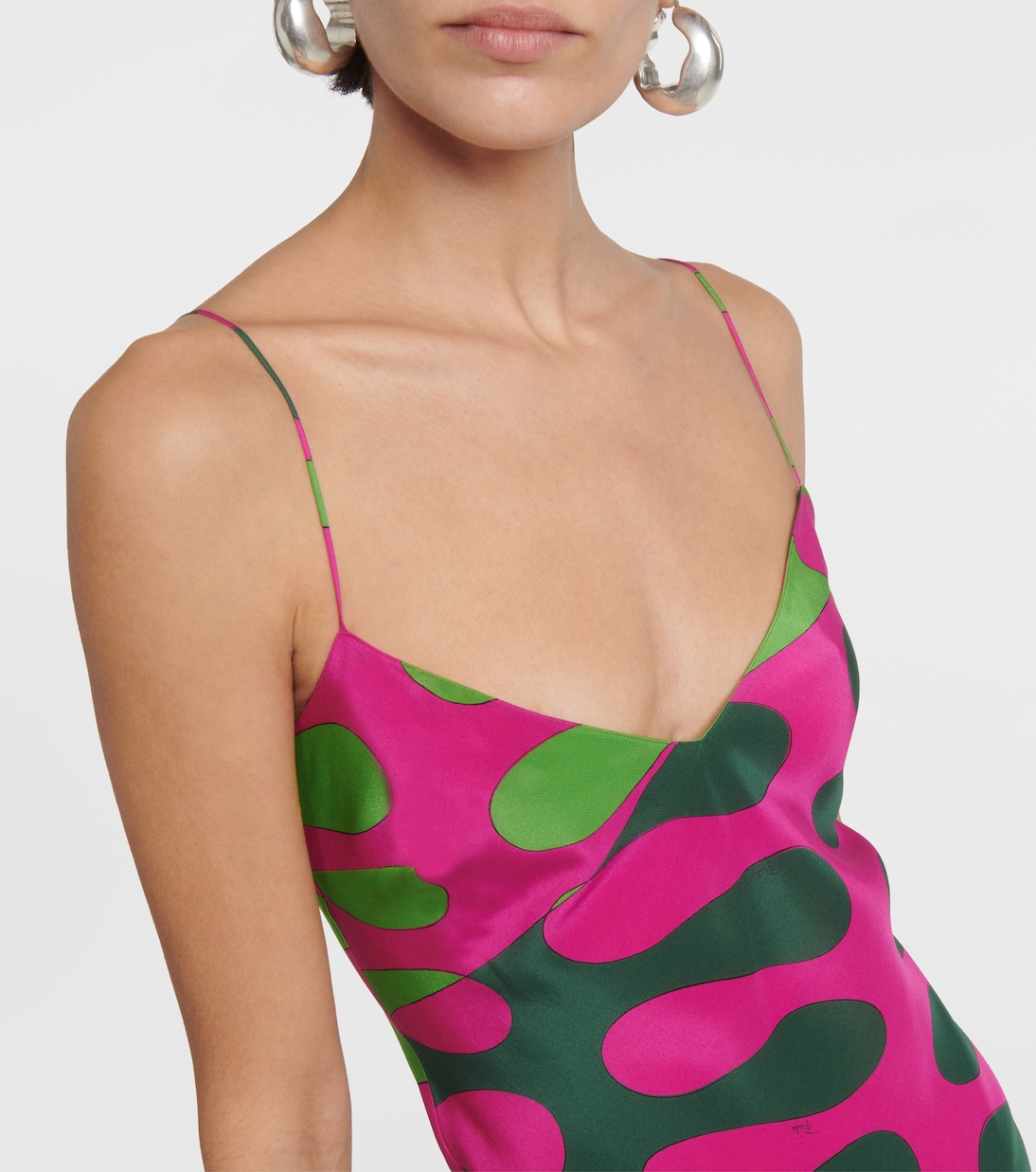 Vestido largo Leocorno de seda | Pucci