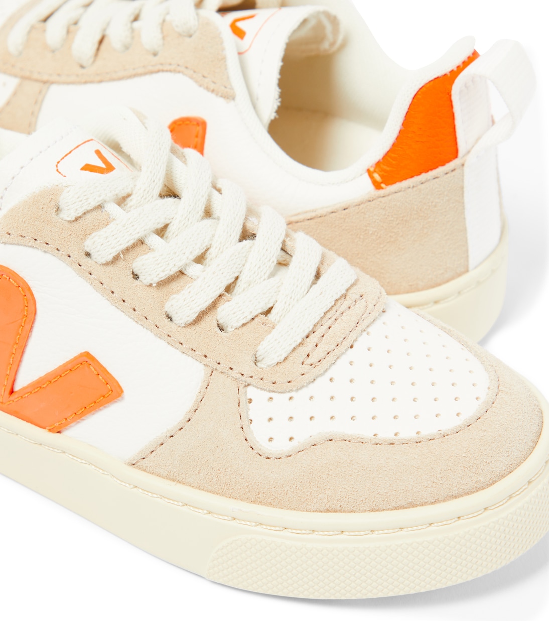 Baskets V-10 en cuir et daim | Veja Kids