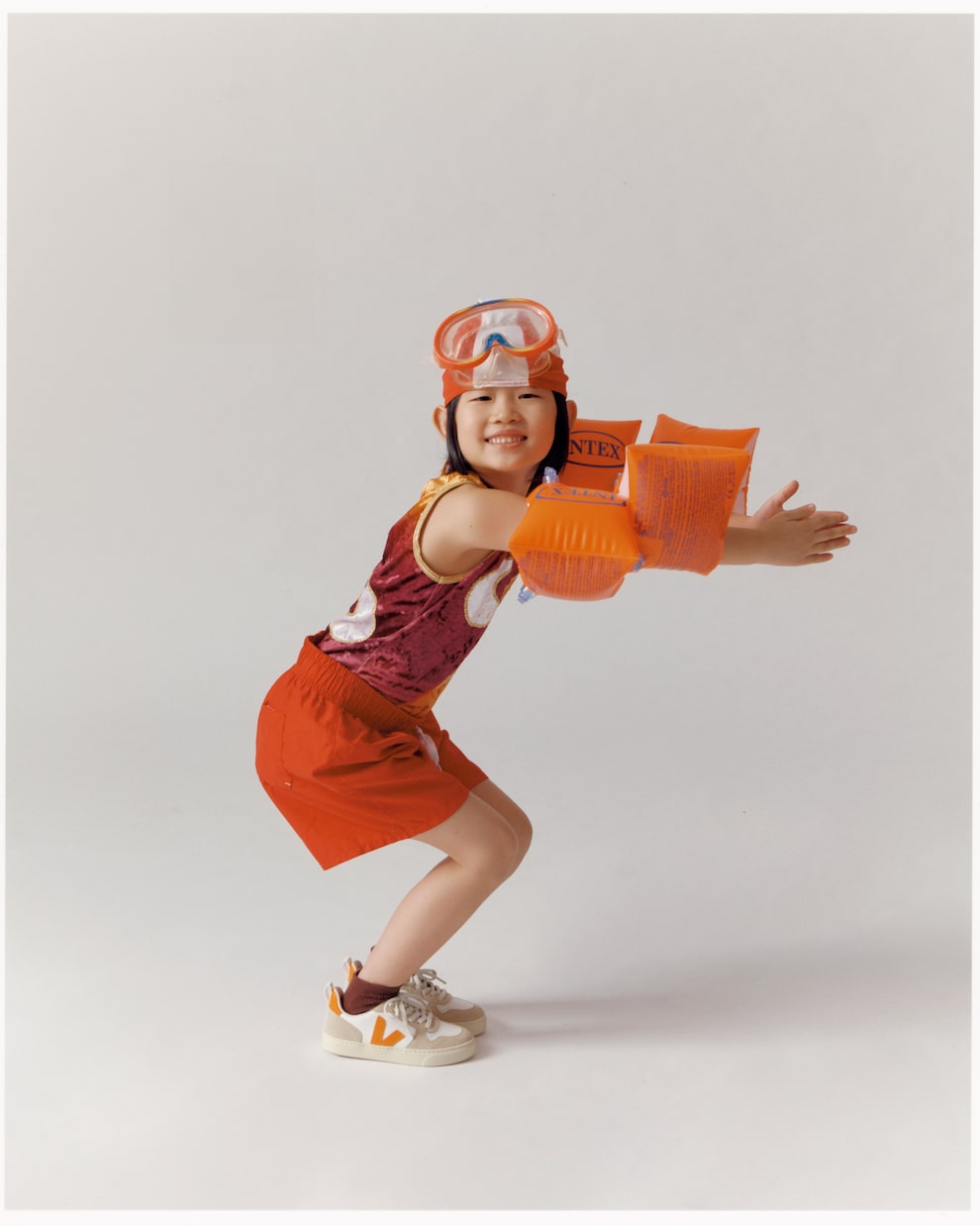 Baskets V-10 en cuir et daim | Veja Kids