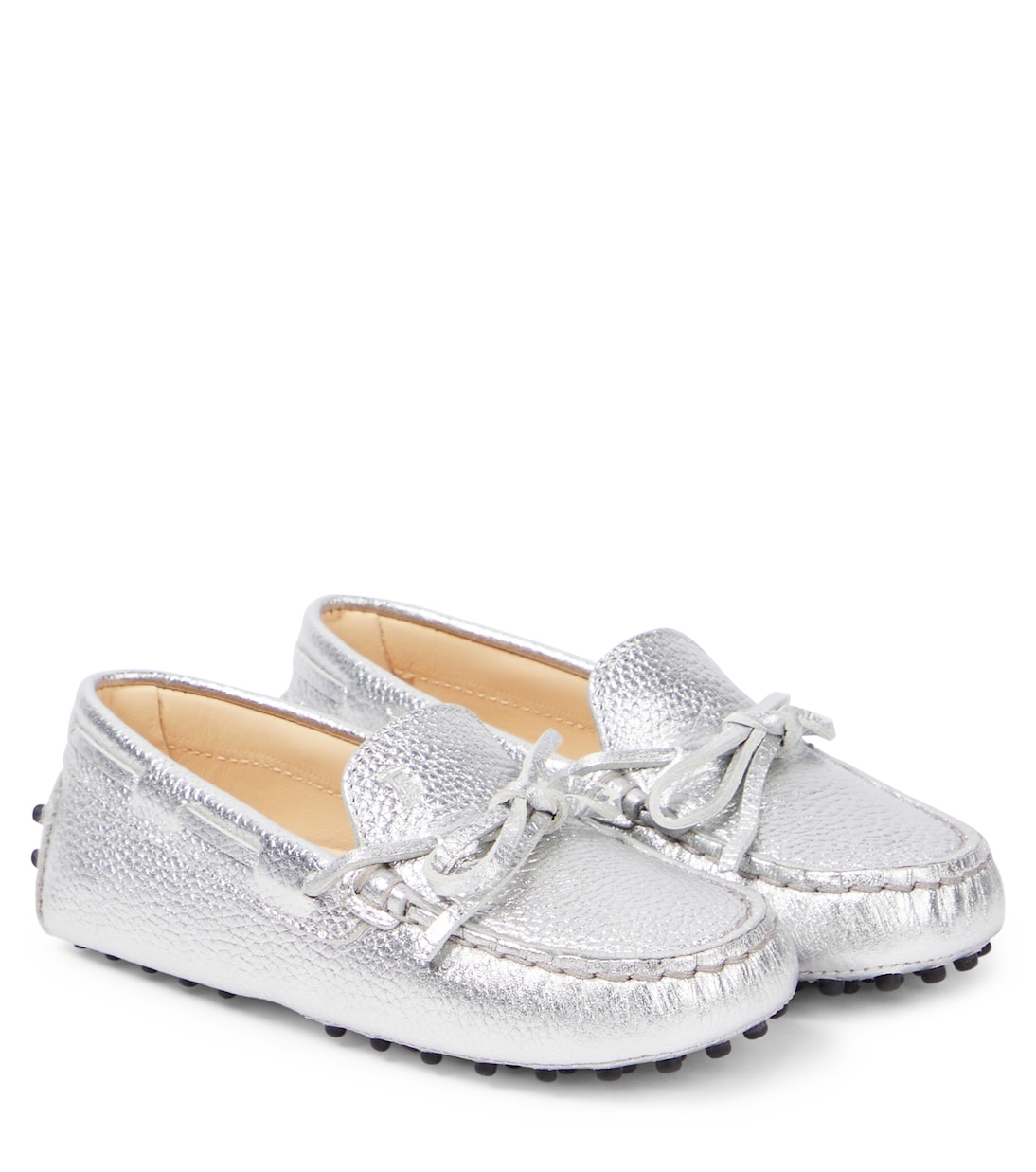 Mocassini Gommino in pelle metallizzata | Tod's Junior