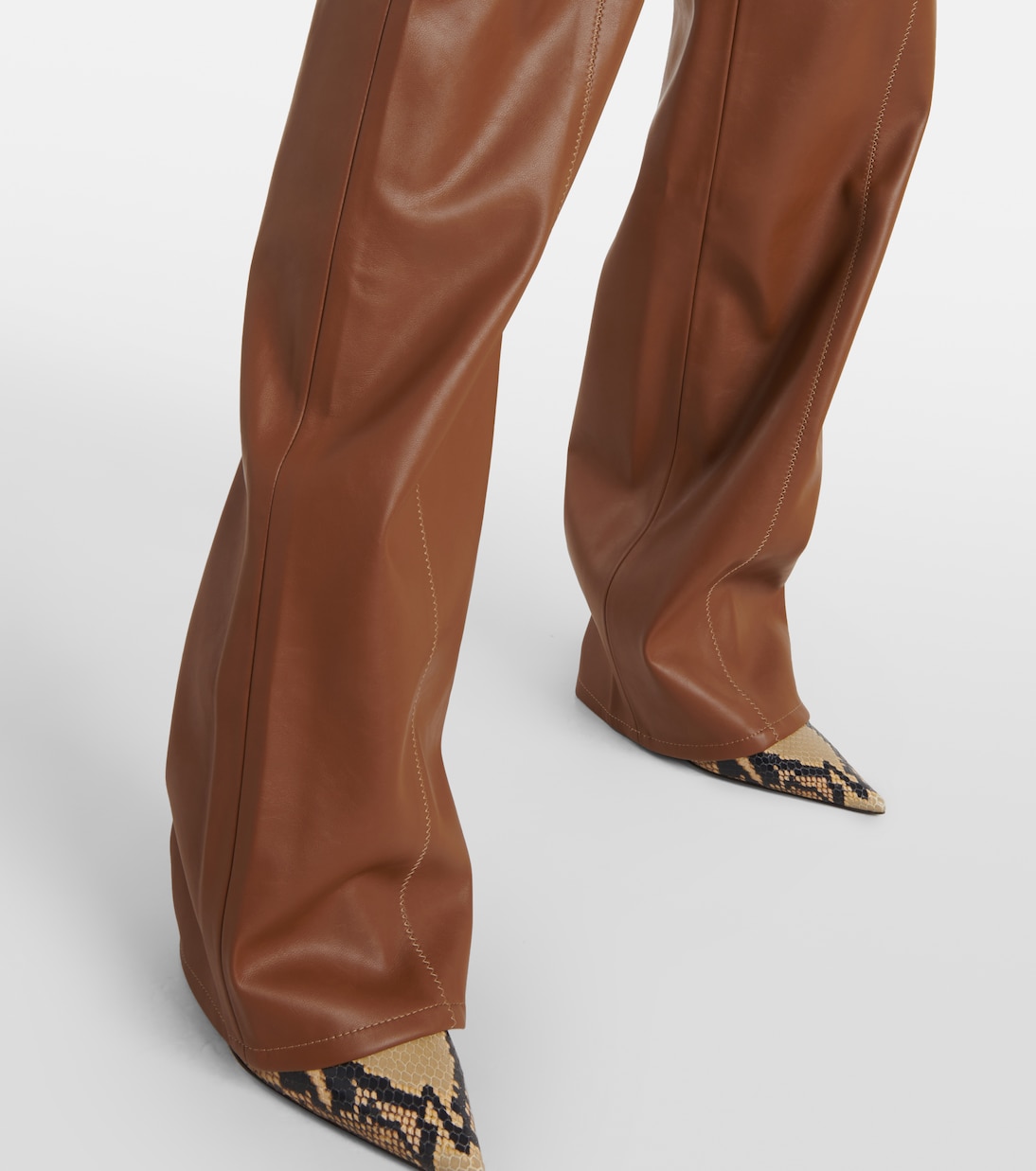 Pantaloni Cida in similpelle a vita bassa | Aya Muse