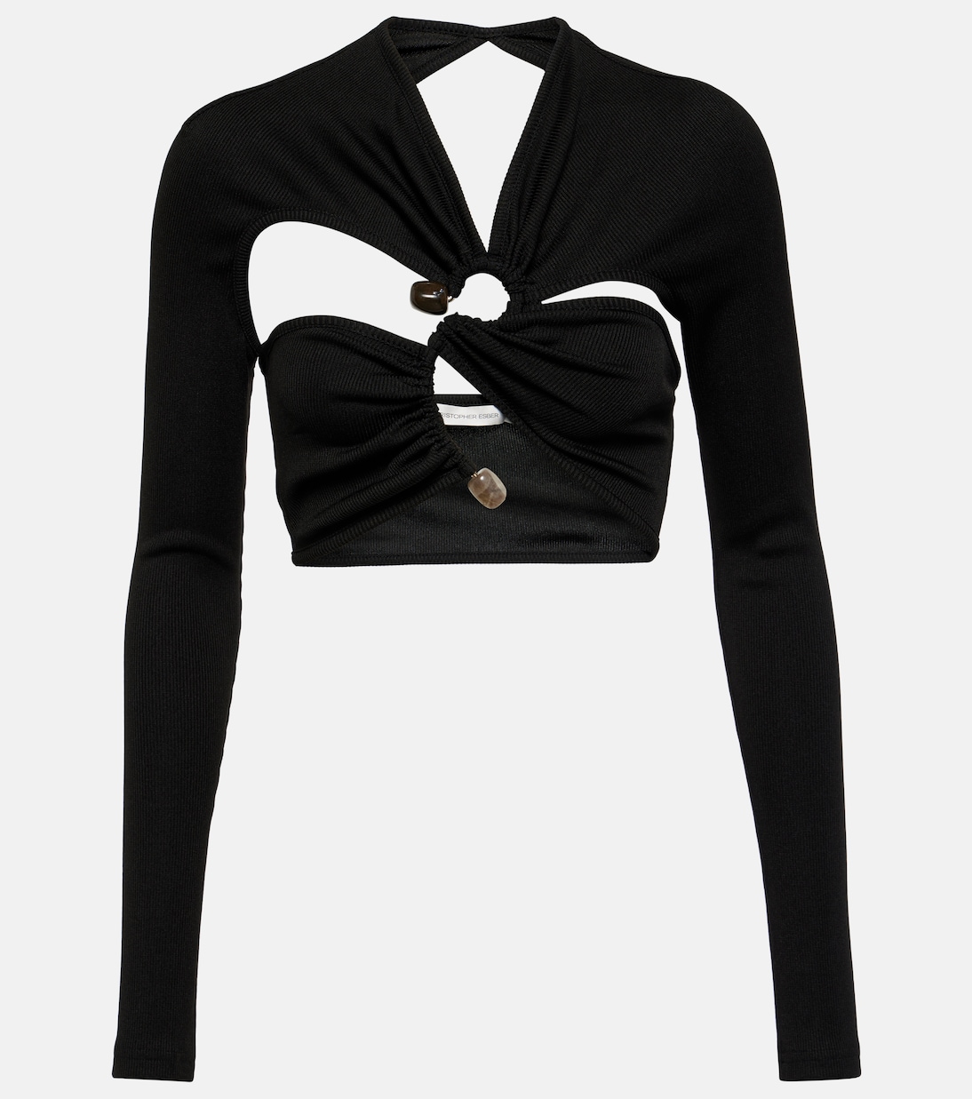 Crop top Stone Scythe con aberturas | Christopher Esber