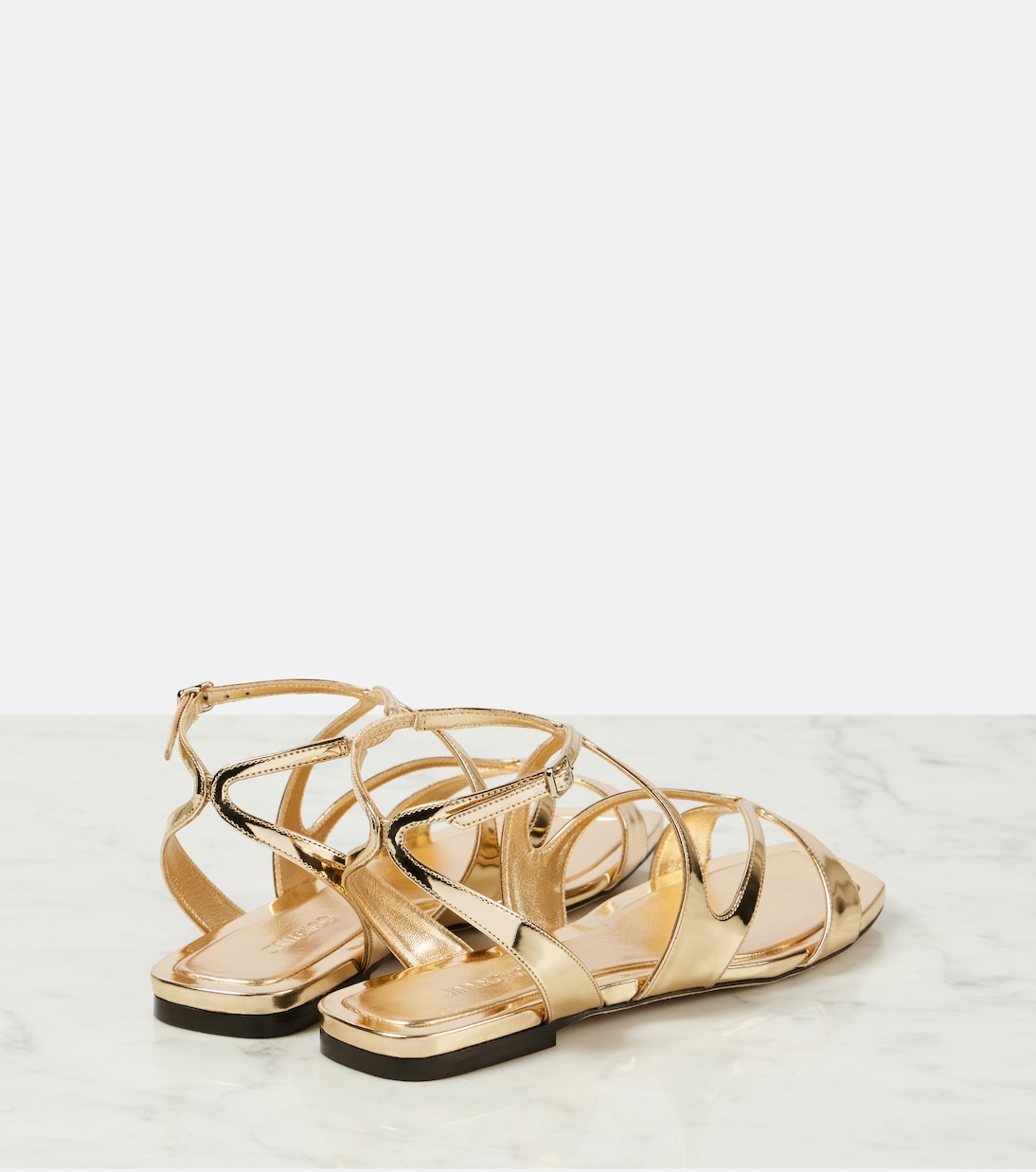 Sandales Ayla en cuir métallisé | Jimmy Choo