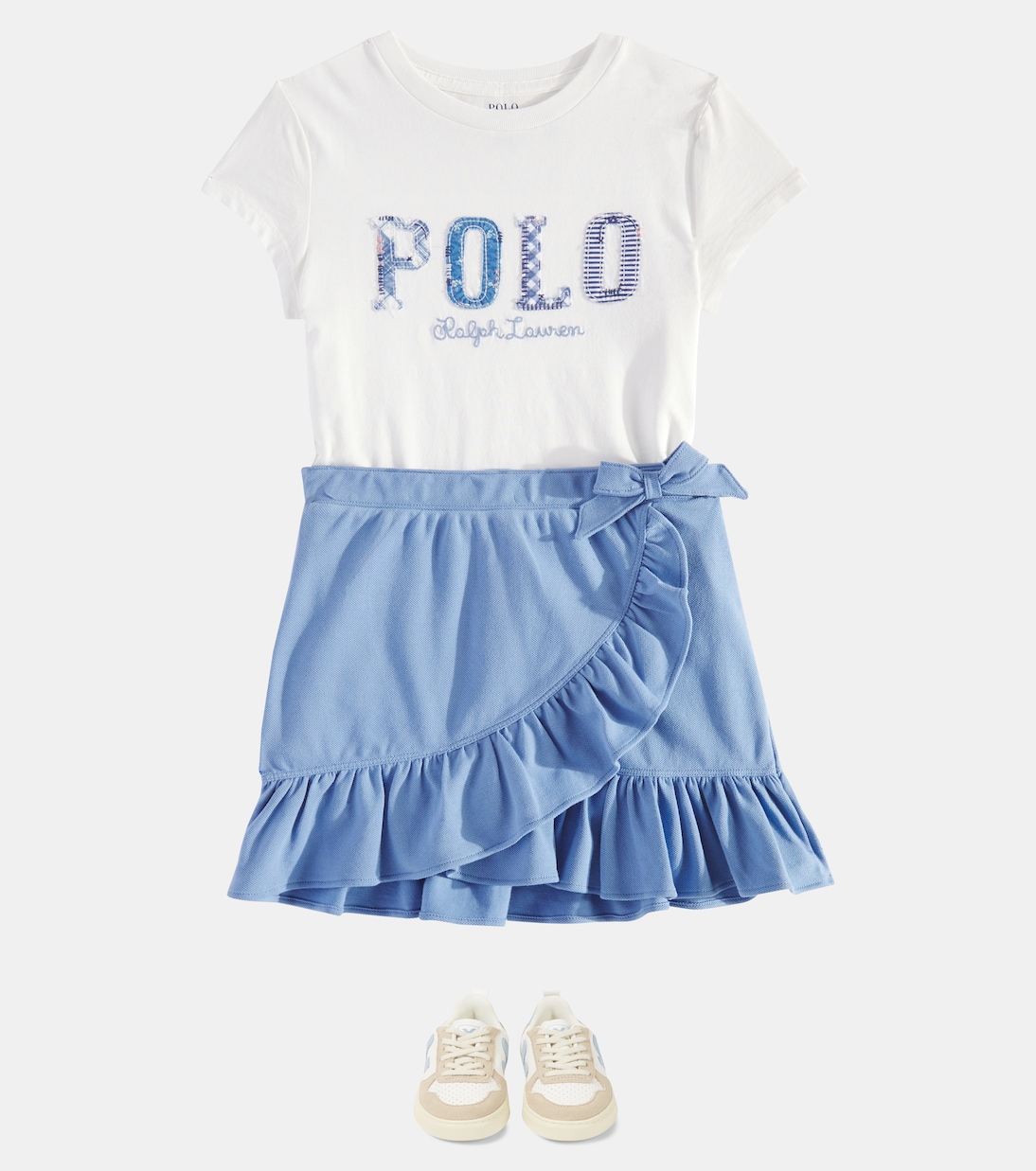 T-shirt in jersey di cotone con stampa | Polo Ralph Lauren Kids