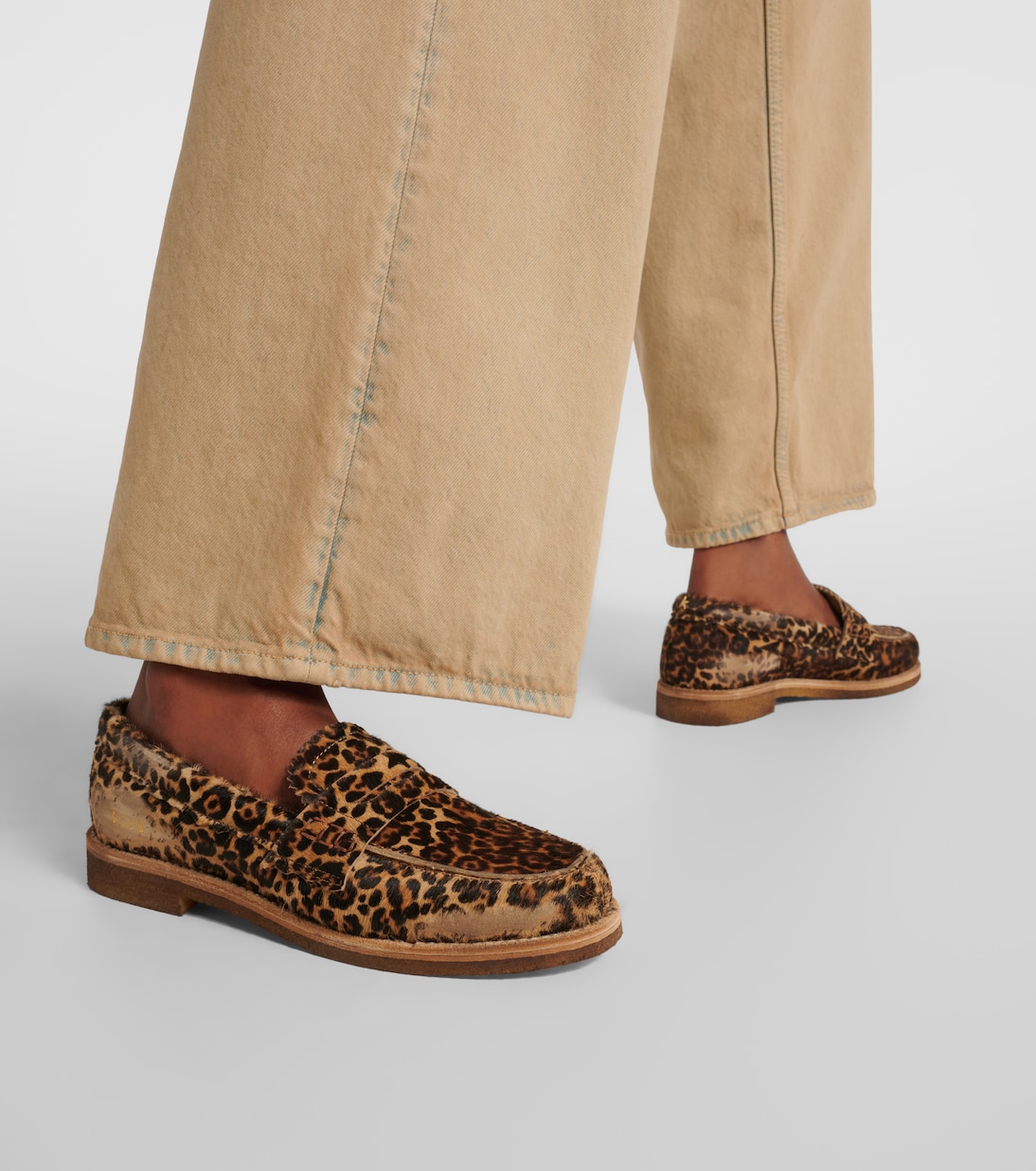 Mocasines penny Jerry de pelo de becerro | Golden Goose