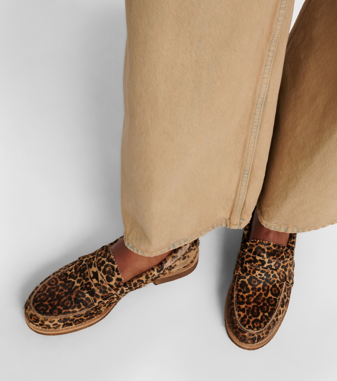 Mocasines penny Jerry de pelo de becerro | Golden Goose