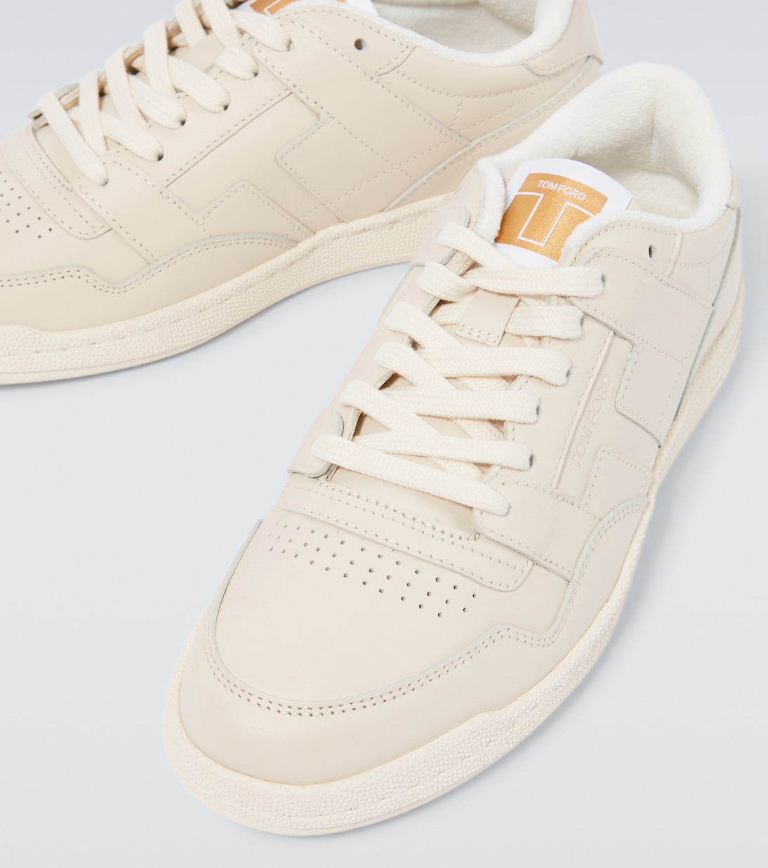 Jake leather sneakers in white Tom Ford Mytheresa
