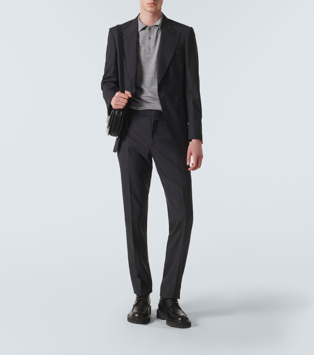 Wool, silk, and cashmere polo shirt | Lardini