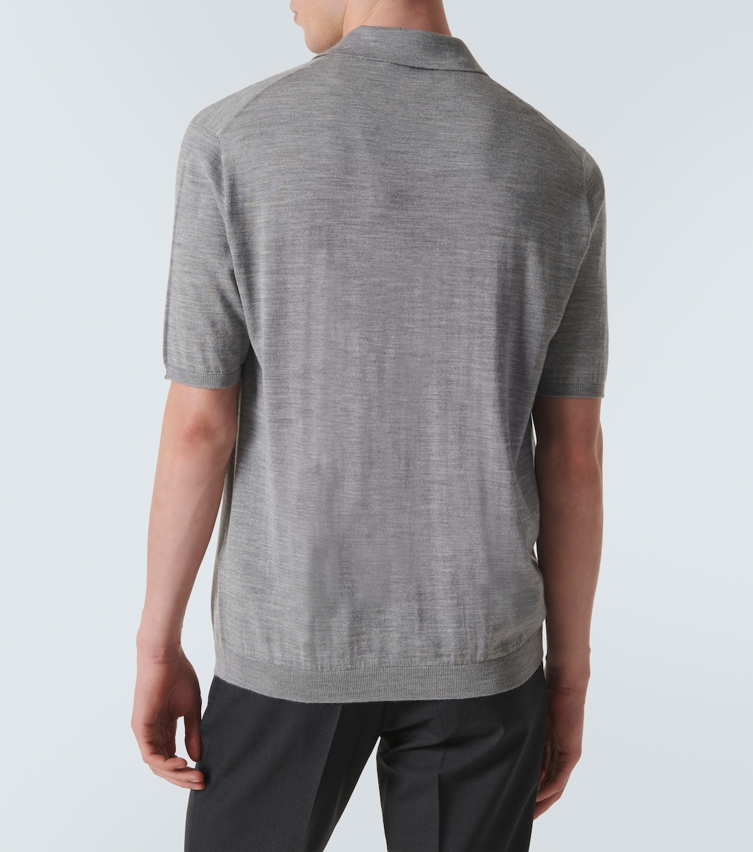 Wool, silk, and cashmere polo shirt | Lardini