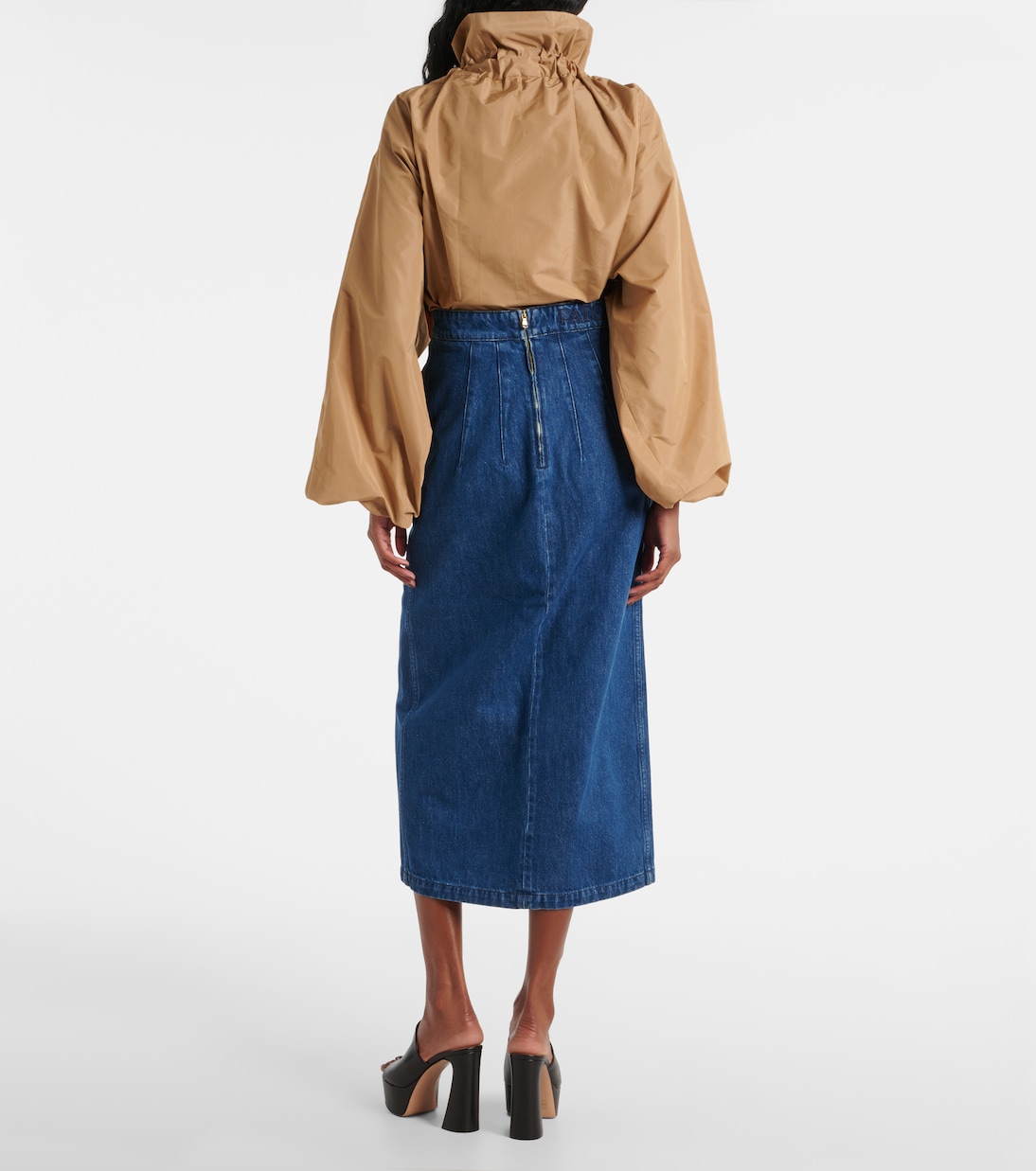 Falda larga de denim | Patou