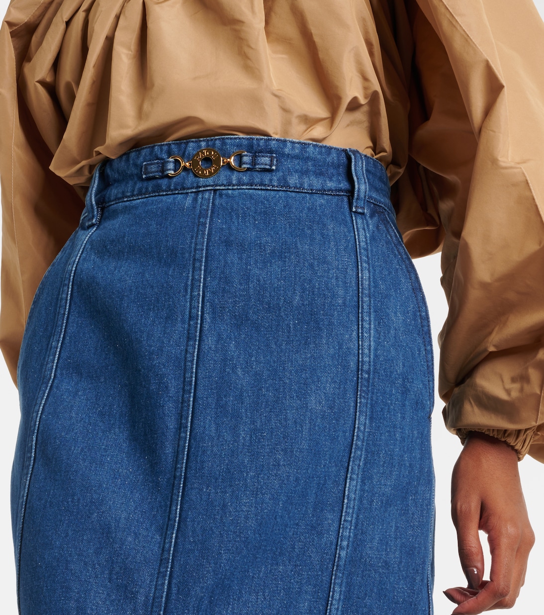 Falda larga de denim | Patou
