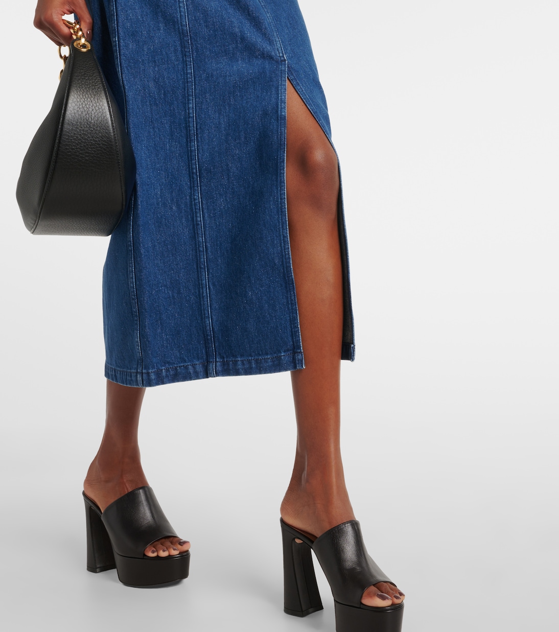 Falda larga de denim | Patou