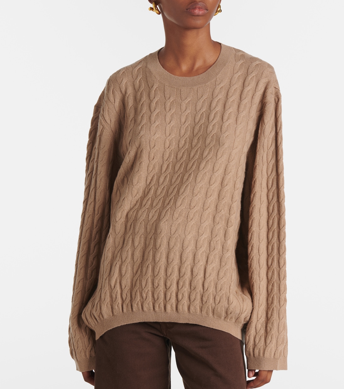Jersey de lana y cachemir trenzado | Jardin des Orangers