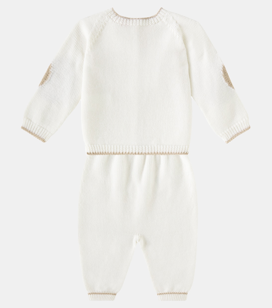 Baby Mirlo virgin wool sweater and pants set | La Coqueta