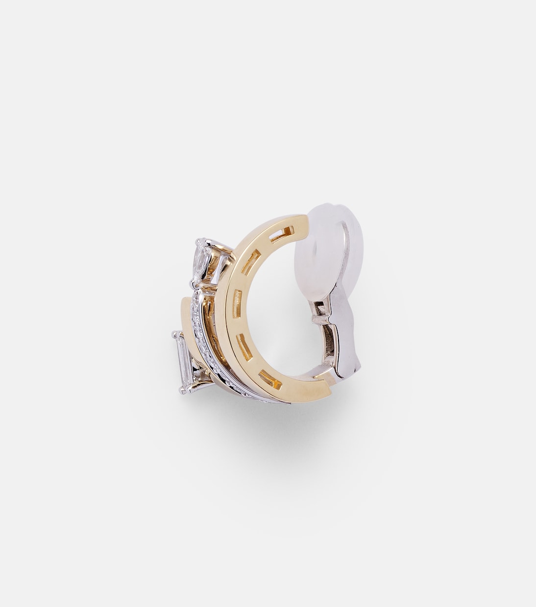 Boucle d'oreille unique Whisper Ear en or 18 ct et diamants | Yeprem