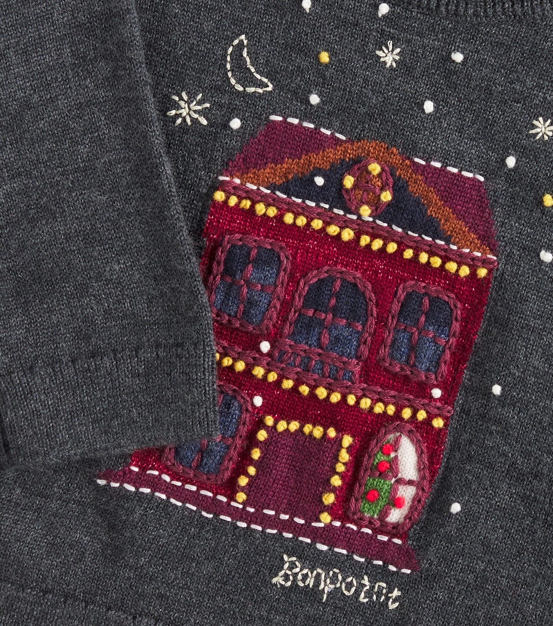Bébé – Pull Almire brodé en laine | Bonpoint