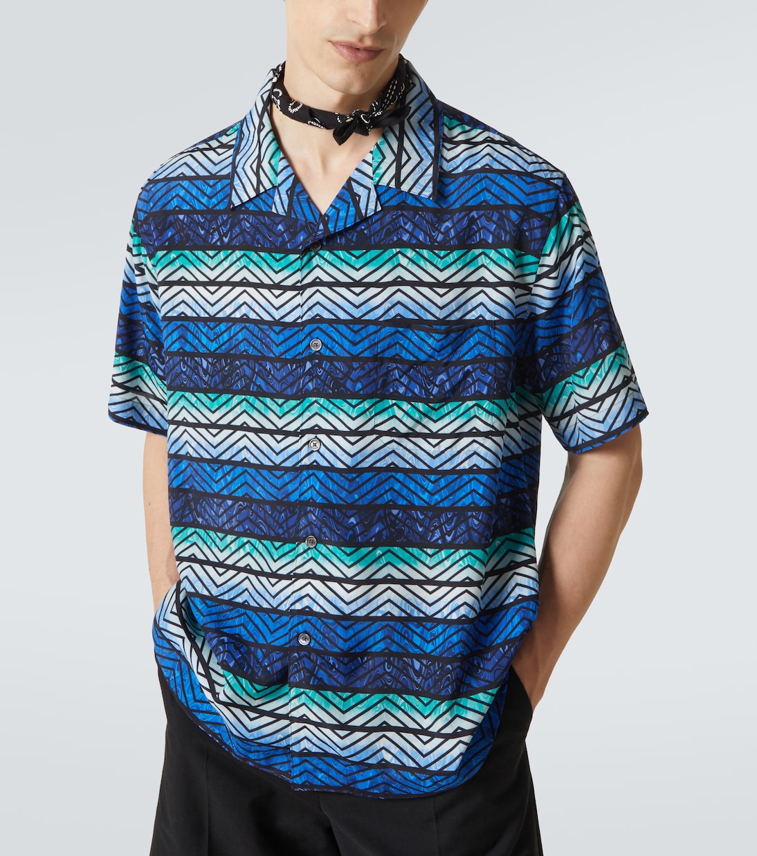 Camicia bowling con stampa a zig-zag | Missoni