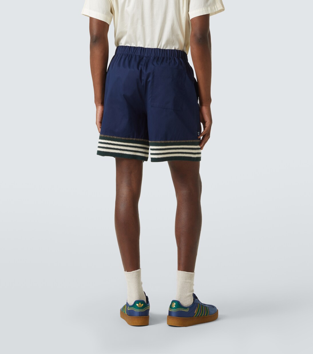 x Clot - Shorts in cotone con crochet | Adidas