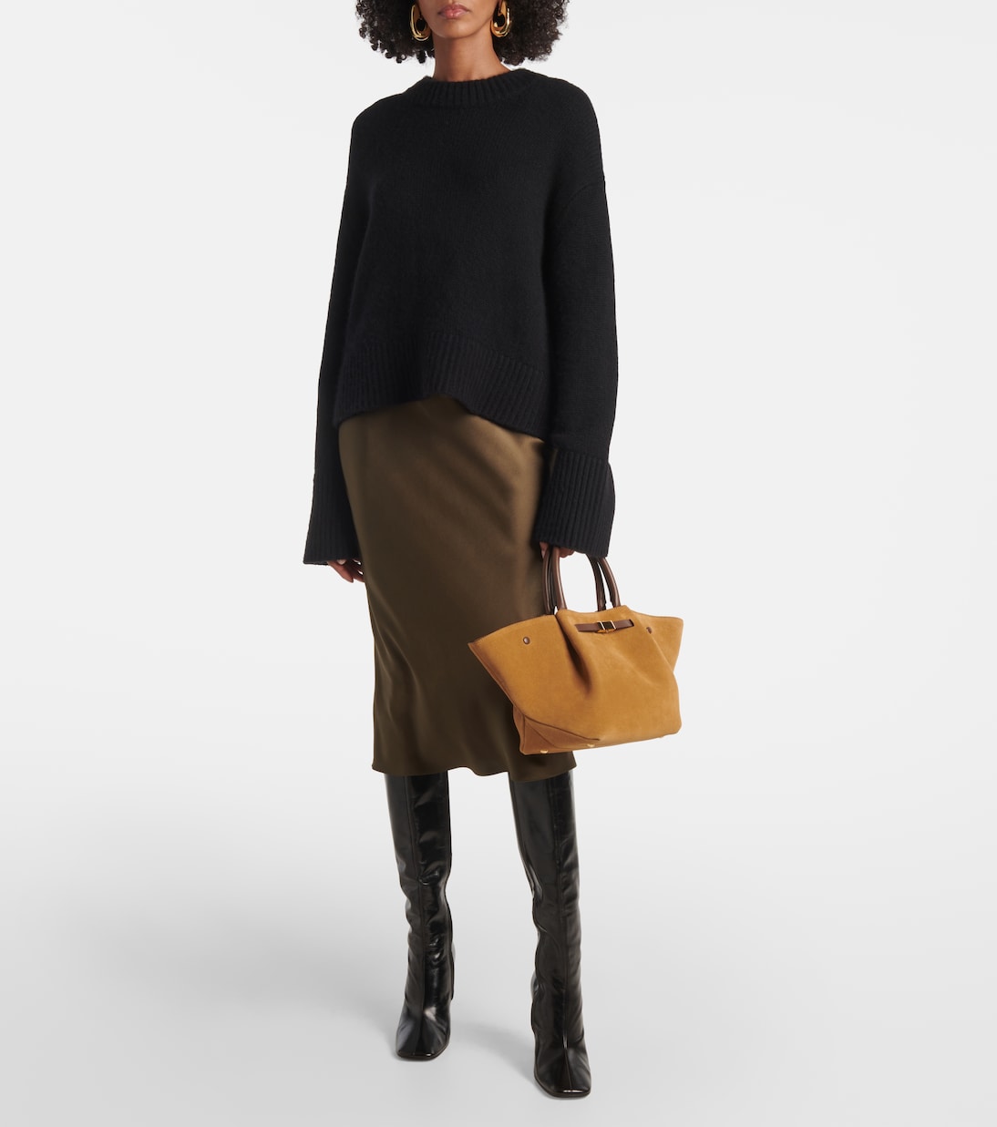 Borsa New York Midi in suede | DeMellier