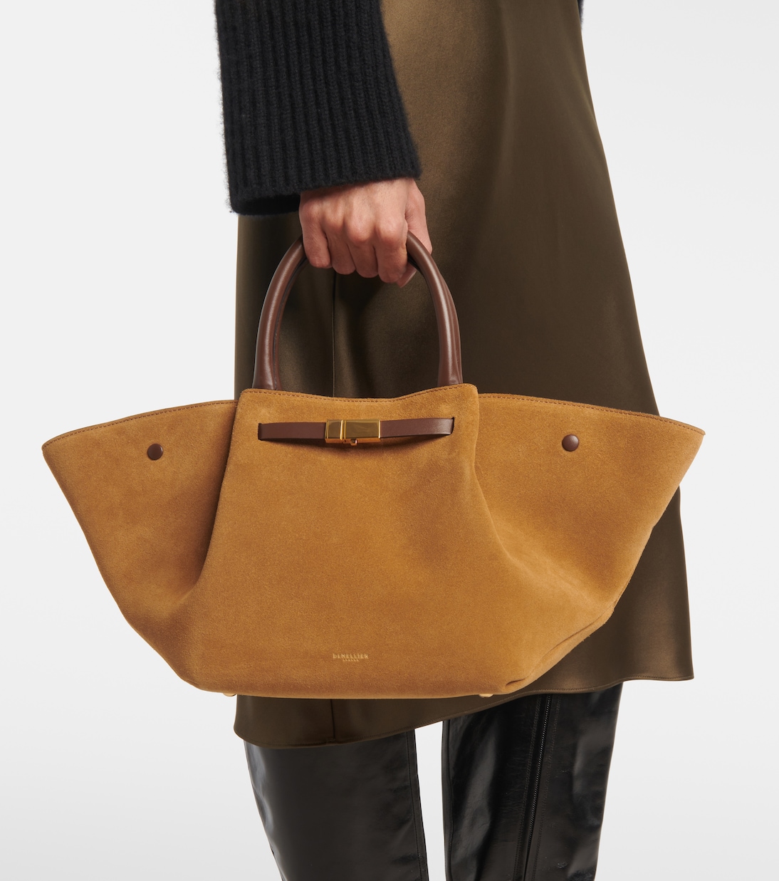 Borsa New York Midi in suede | DeMellier
