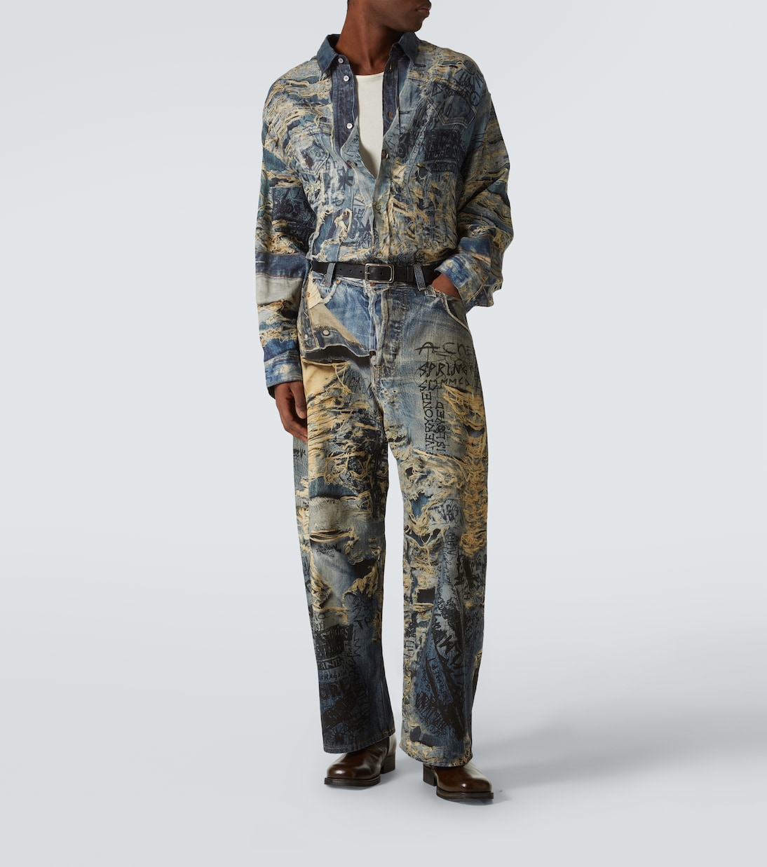 Jeans anchos 2023 trompe l'œil | Acne Studios