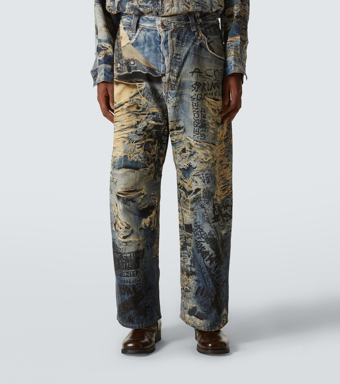 Jeans anchos 2023 trompe l'œil | Acne Studios