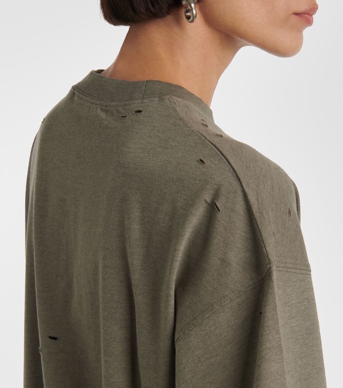 T-shirt in misto cotone con logo | Acne Studios