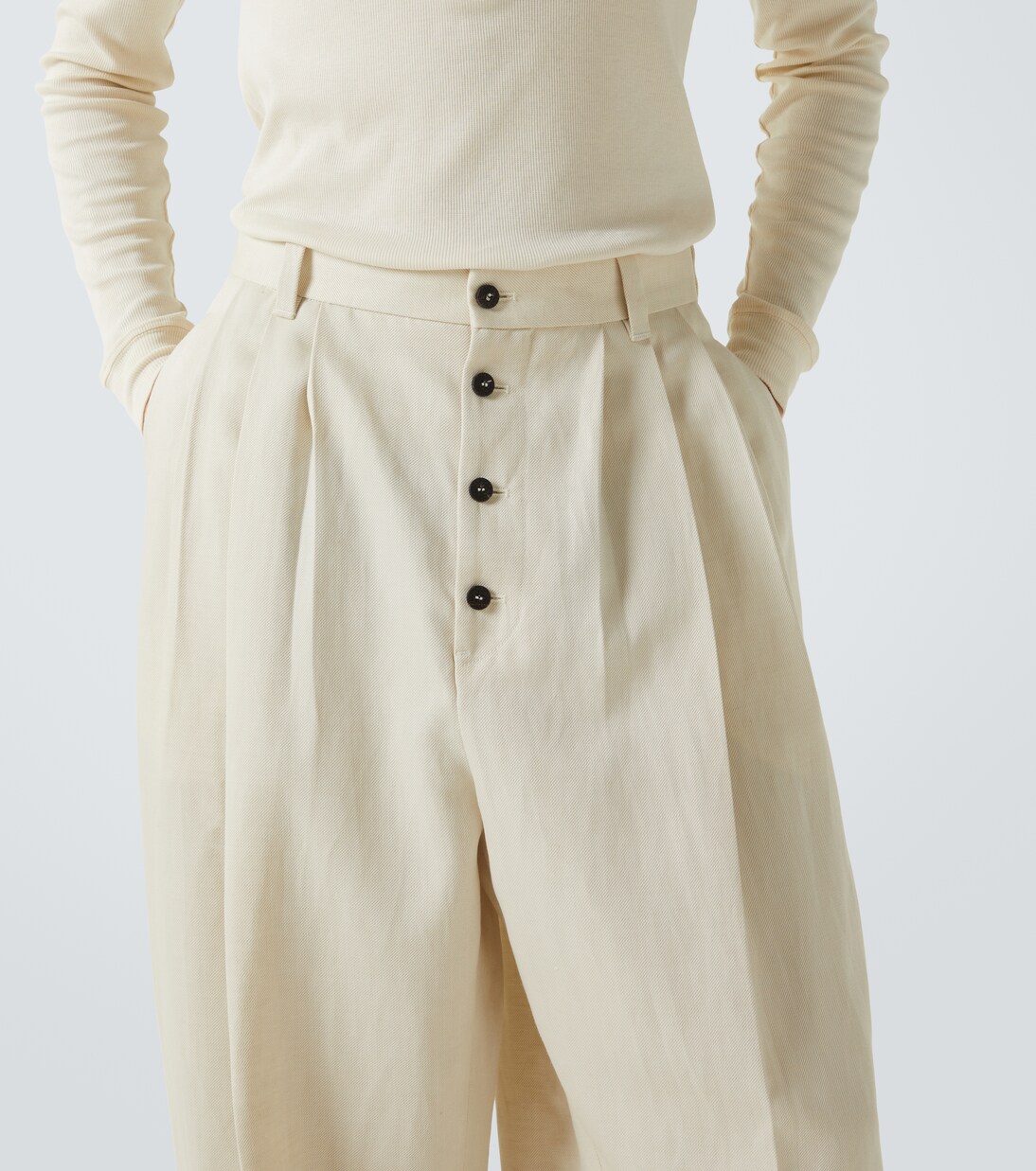 Fernando wool and linen tapered pants | Jacquemus