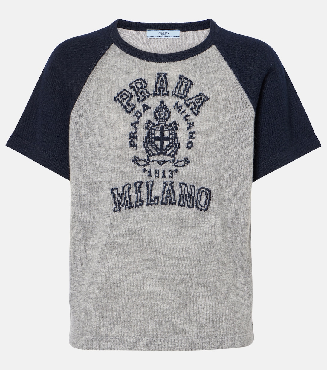 Camiseta de cachemir con logo | Prada