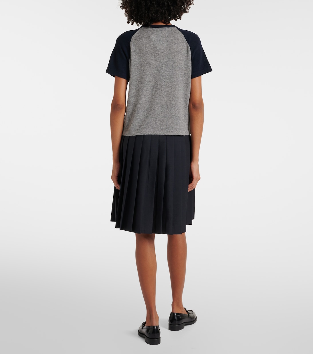Camiseta de cachemir con logo | Prada