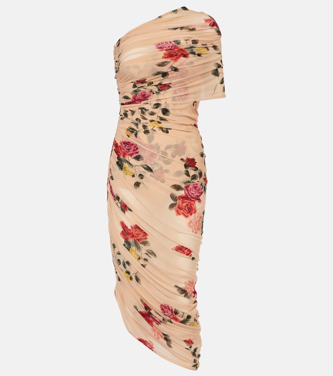 Robe midi asymétrique à fleurs | Magda Butrym