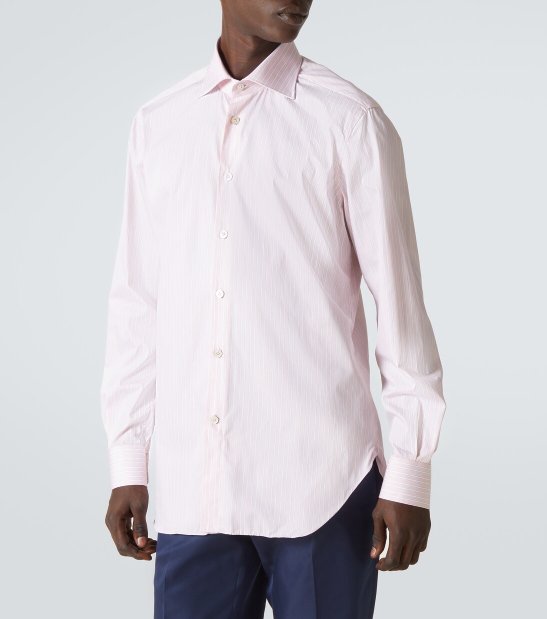 Camicia in cotone a righe | Kiton