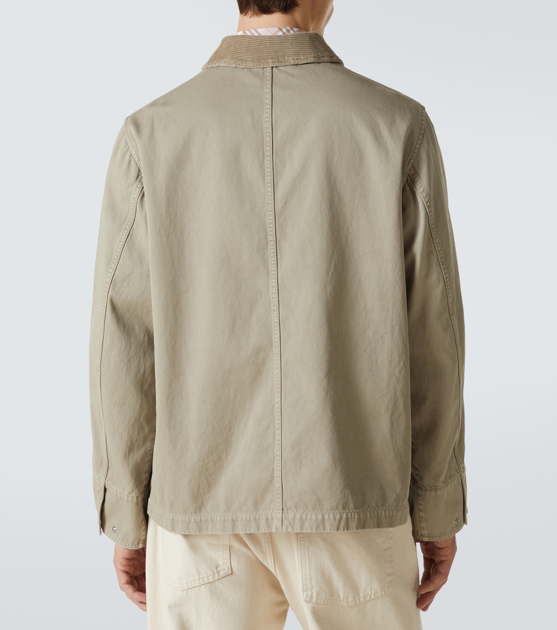 Giacca in twill di cotone con ricamo | Burberry