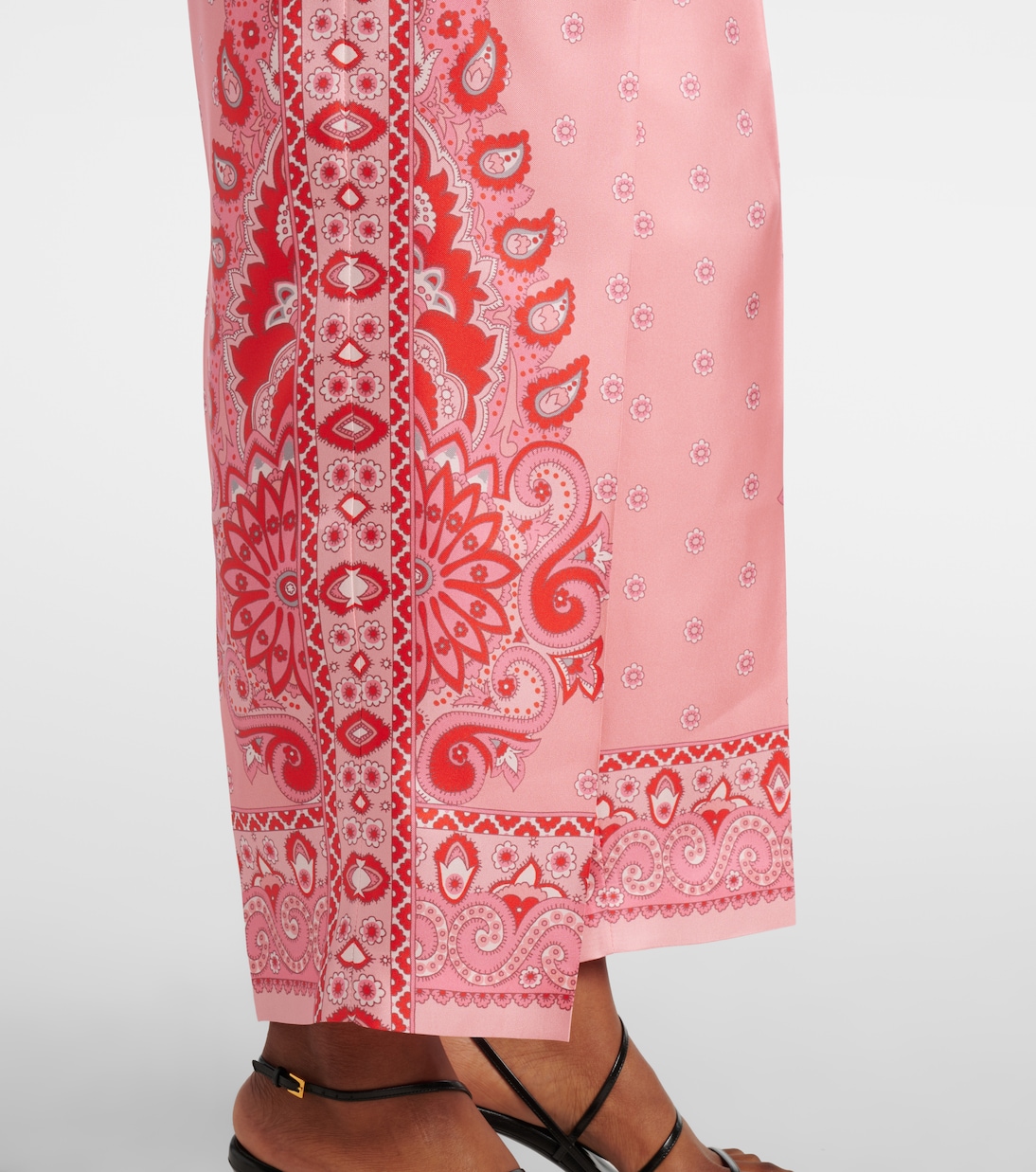 Pantalon droit en soie à motif cachemire | Etro